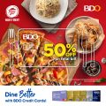 Enjoy 50% OFF at Pizza Hut with BDO Credit Cards!