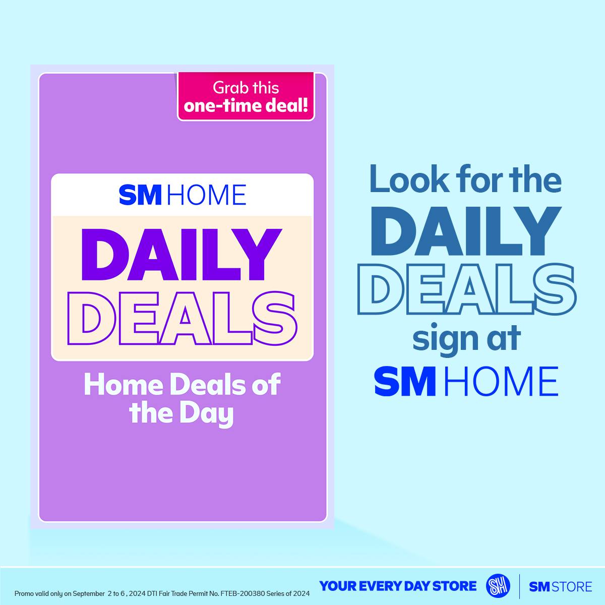 Discover Amazing Daily Deals at SM Home: September 9 to 13!