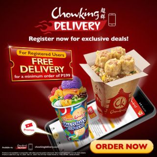 Chowking FREE Delivery Deals: For New and Registered Users!