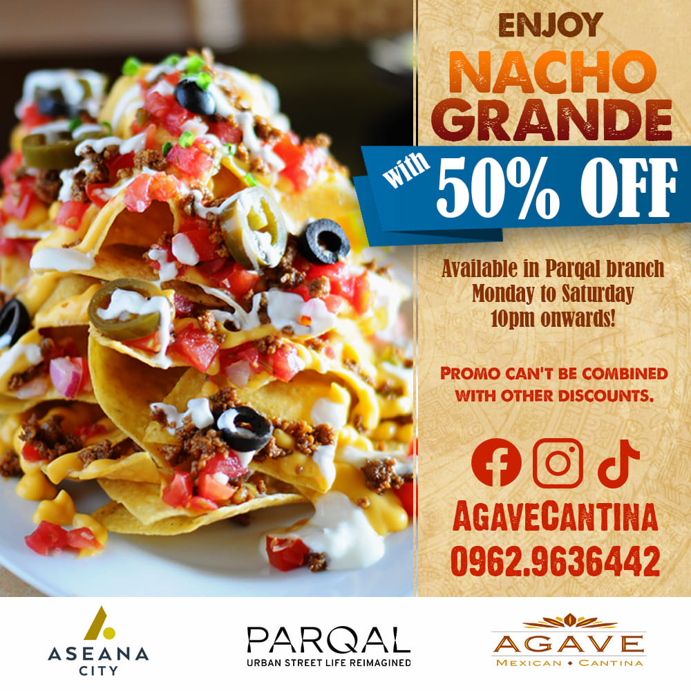 Enjoy Midnight Happy Hours Promo with 50% Off Nacho Grande!