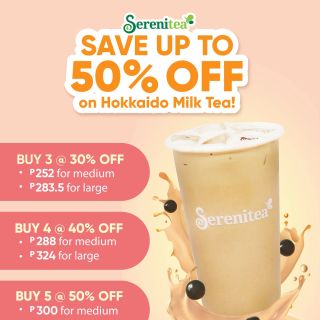 Save Big on Serenitea’s Best-Selling Hokkaido Milk Tea!