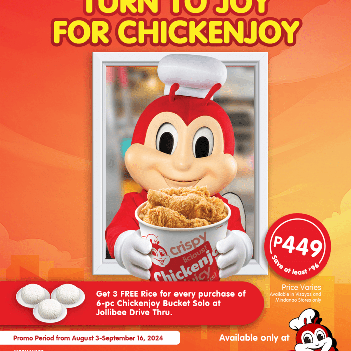 Turn to JOY for ChickenJoy at Jollibee Drive-Thru!