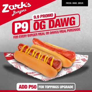 Zark’s Burgers Promo Alert: Get the OG Dawg for Just ₱9!