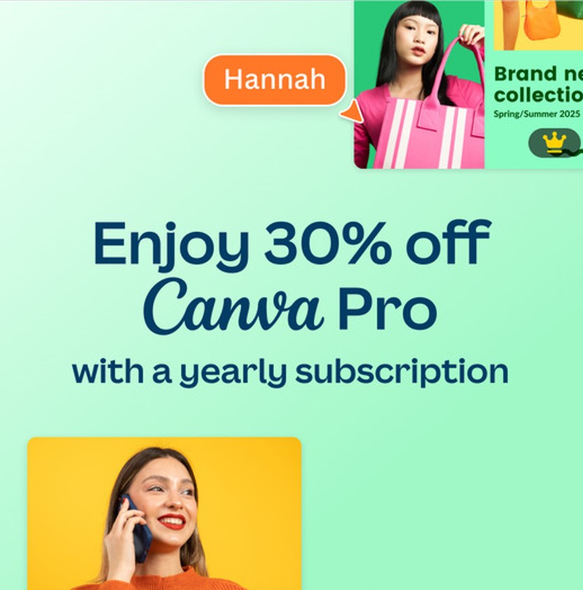 Unlock Your Creative Potential with Canva Pro: Enjoy 30% Off with a Yearly Subscription!