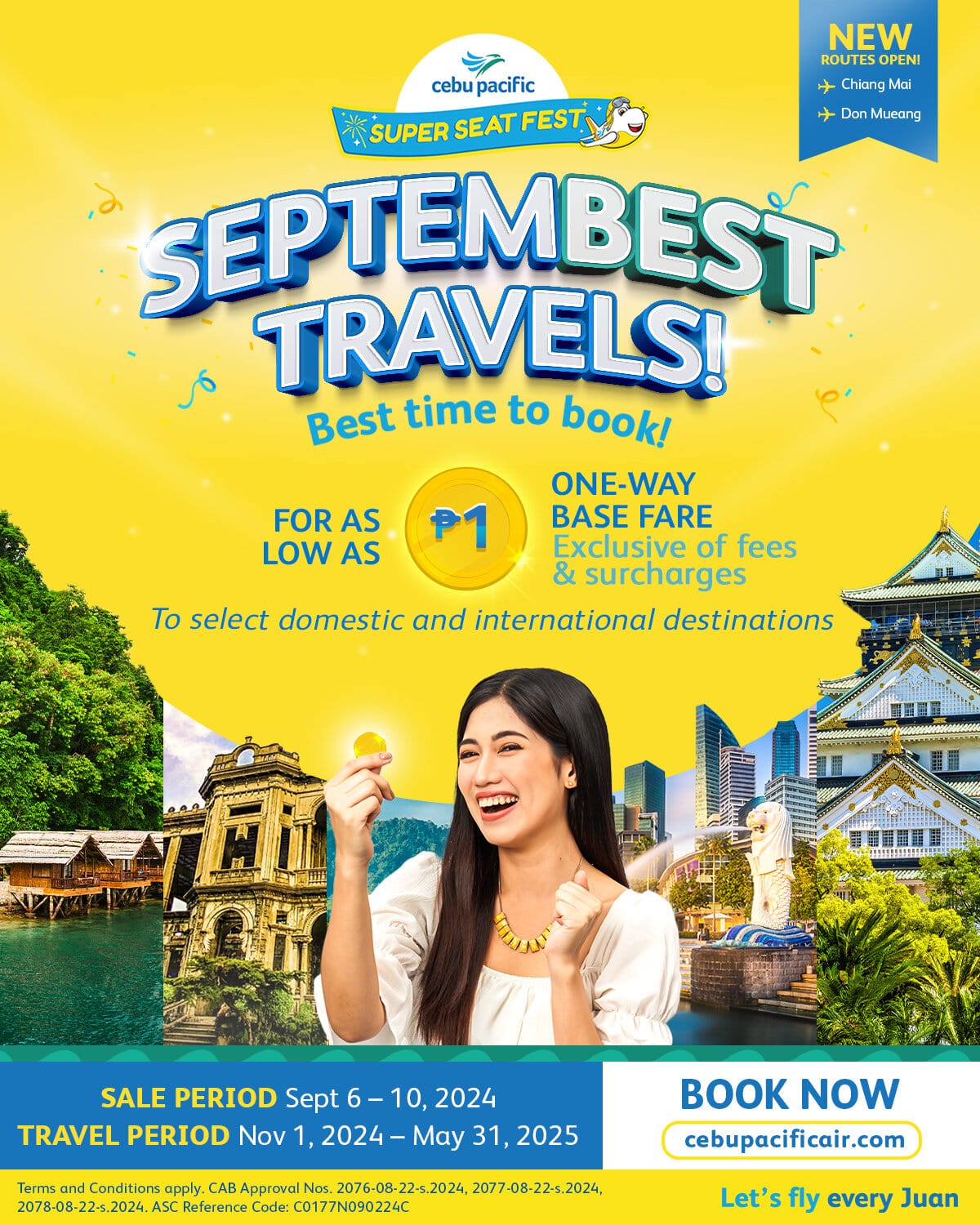 Discover Unbeatable Travel Deals with Cebu Pacific’s Super Seat Fest Septembest Promo 2024!