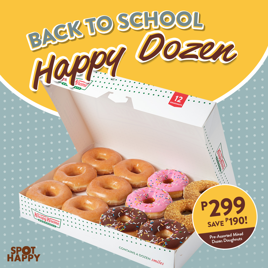 Sweeten Up Your Back-to-School Season with Krispy Kreme Happy Dozen Promo