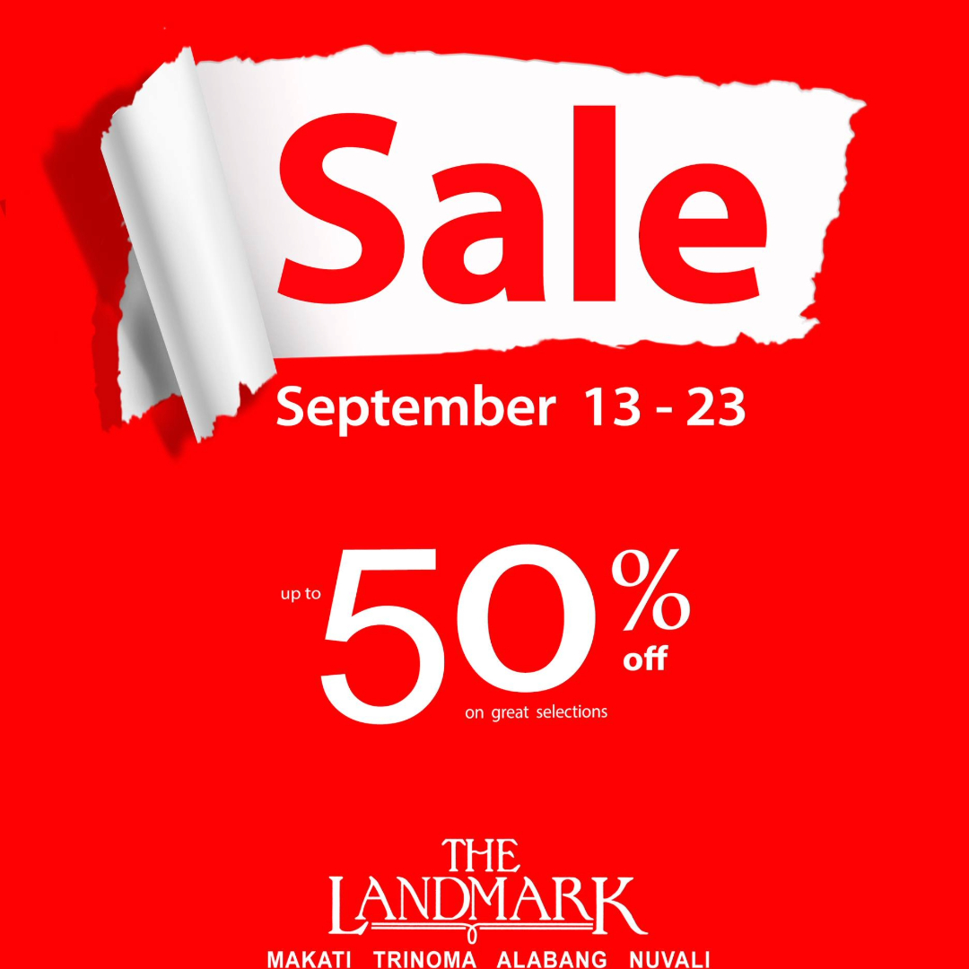 Enjoy Up to 50% Discount at Landmark Department Store’s Pay Day Sale from September 13 to 23, 2024!