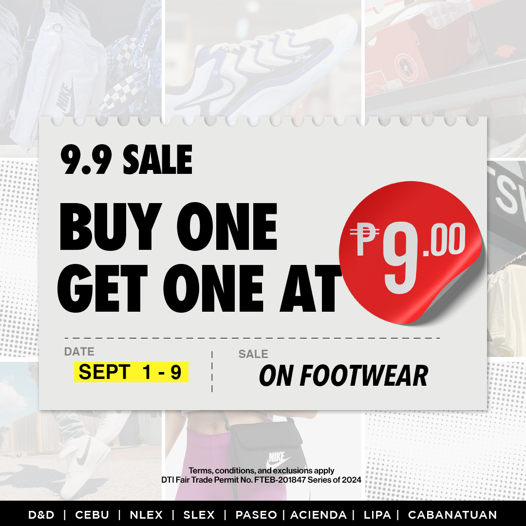 NIKE Shoes for ONLY 9 Pesos | Get Ready for Huge Savings at Nike Factory Store’s 9.9 Promo!