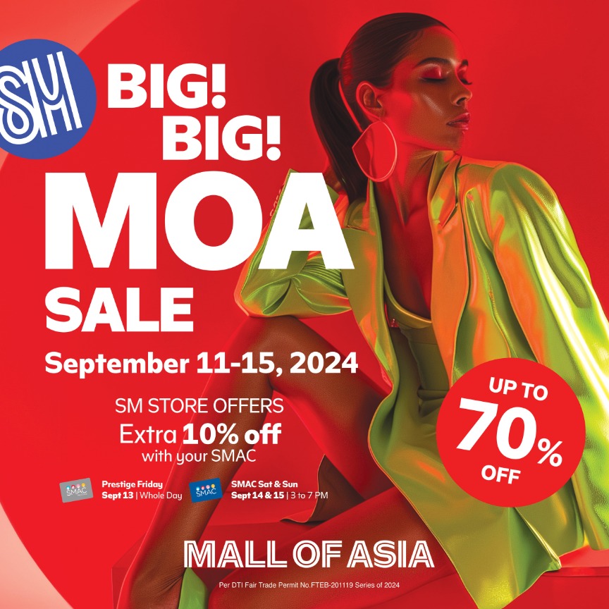 Get Ready for the Big Big MOA Sale: September 11-15, 2024!