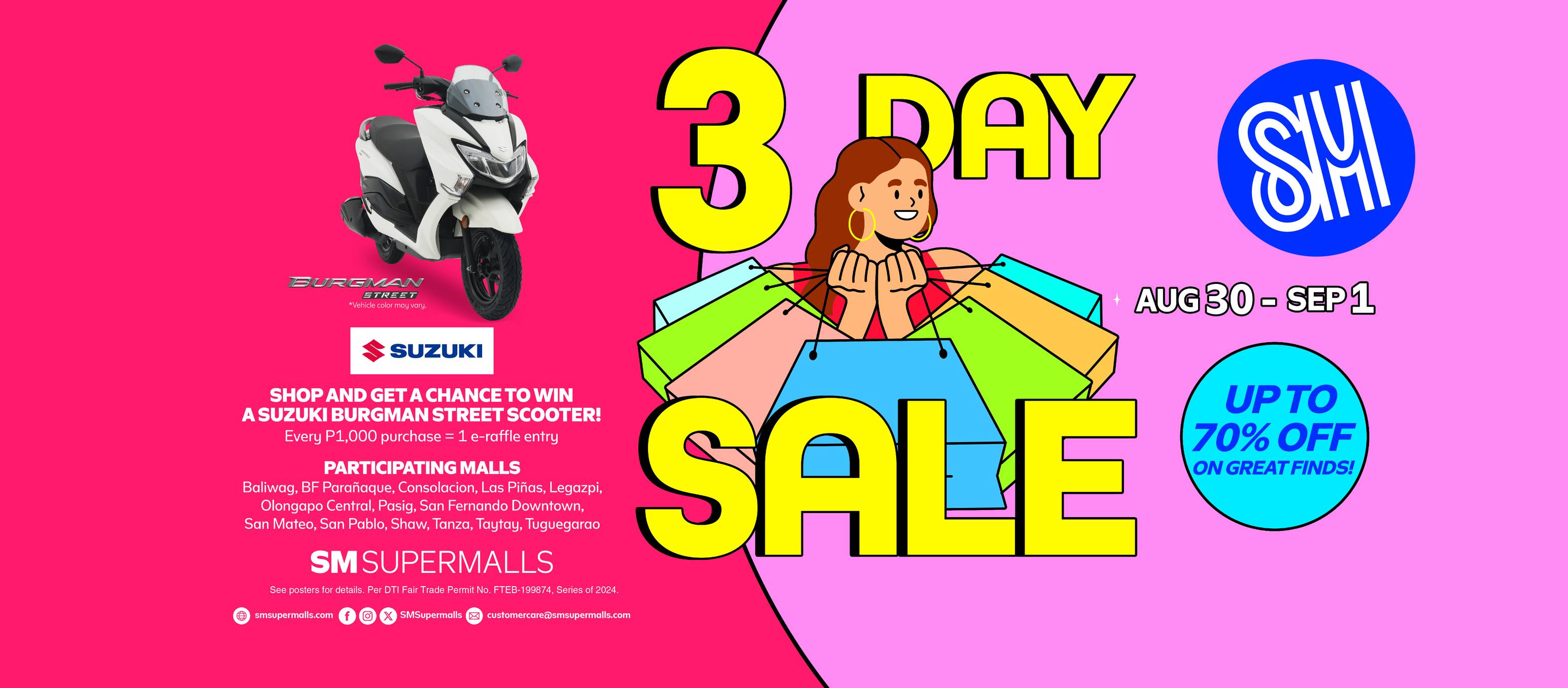 The Biggest 3-Day Sale at SM Malls and SM Stores is Back!