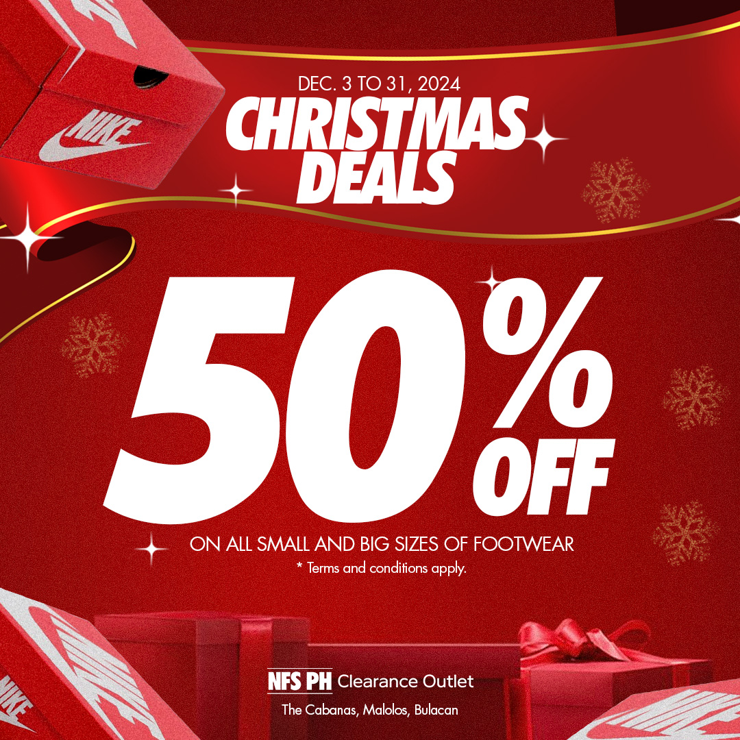 Unwrap the Joy with 50% OFF Christmas Deals at NFS PH Clearance Outlet!