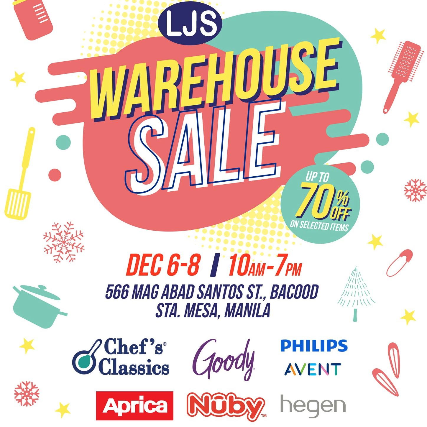 Unbeatable Deals of up to 70% OFF at the LJS Warehouse Sale!